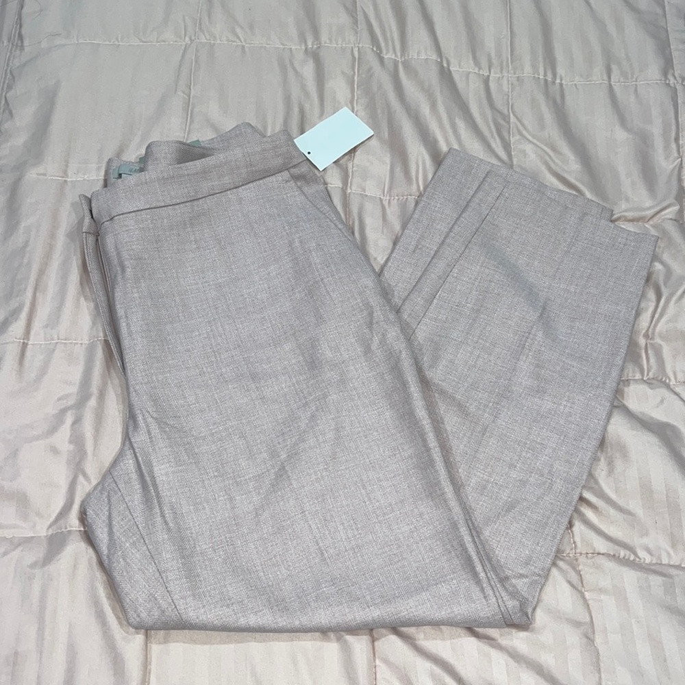 Blush pink trousers